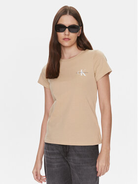 Calvin Klein Jeans Calvin Klein Jeans Lot de 2 t-shirts J20J219734 Beige Slim Fit