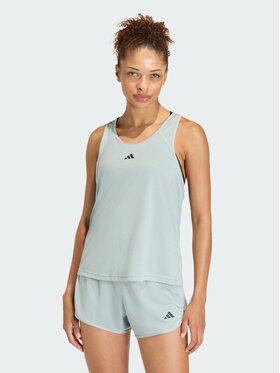 adidas adidas Koszulka techniczna Train Essentials Minimal Branding Racerback Zielony Regular Fit