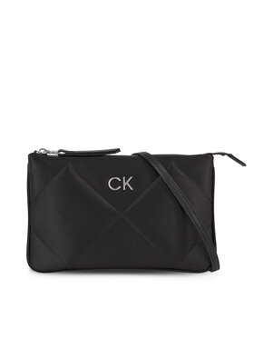 Calvin Klein Calvin Klein Borsetta Re-Lock Quilt Crossbody - Satin K60K611299 Nero