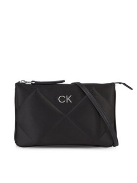 Calvin Klein Calvin Klein Kabelka Re-Lock Quilt Crossbody - Satin K60K611299 Černá