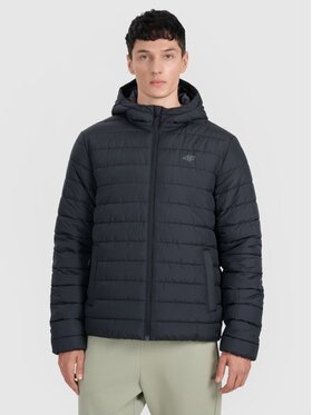 4F 4F Vatovaná bunda 4FWAW25TDJAM598-20S Čierna Regular Fit