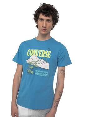 Converse Converse T-Shirt Alien Mountain Niebieski Regular Fit