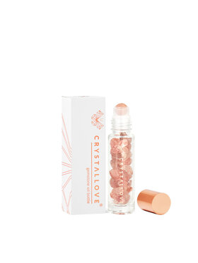 Crystallove Crystallove Buteleczka roll - on z kwarcem truskawkowym Masażer