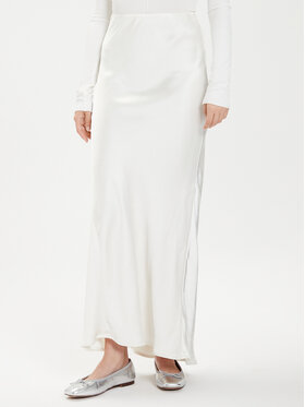 Gina Tricot Gina Tricot Спідниця-максі 22969 Білий Regular Fit