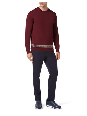 Billionaire Billionaire Longsleeve 3961 Bordowy Regular Fit