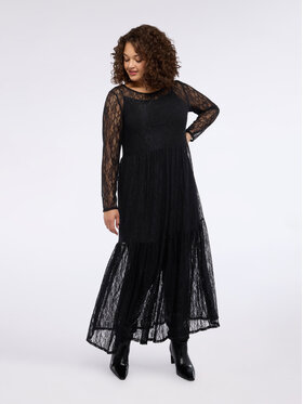 Fiorella Rubino Fiorella Rubino Sukienka wieczorowa 7061T001735N033 Czarny Regular Fit