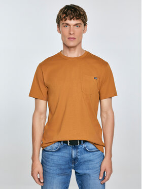 BIG STAR BIG STAR T-Shirt CARBON Brązowy Basic Fit
