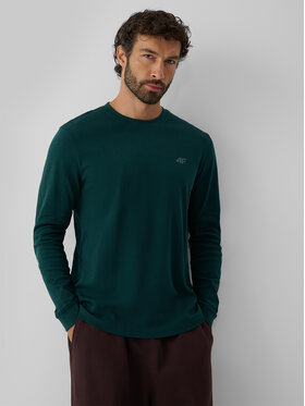 4F 4F Longsleeve casual Zielony ciemny Regular Fit