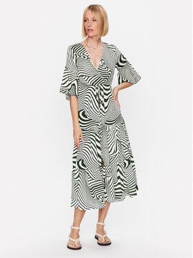Iconique Iconique Poletna obleka IC23 134 Zelena Regular Fit