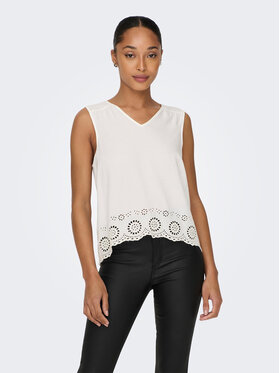 ONLY ONLY Bluză 15296317 Alb Regular Fit