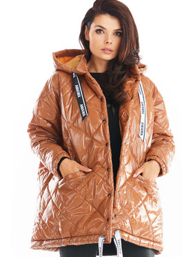 Awama Awama Giacca da donna A385 Beige Basic Fit