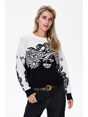 blue shadow blue shadow Sweter Jui Czarny Regular Fit
