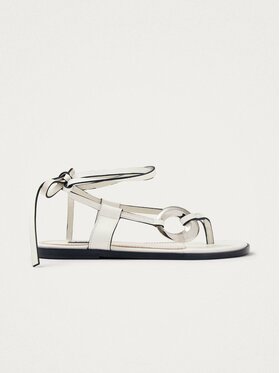 ALOHAS ALOHAS Sandały Morosia White Leather Sandals Biały