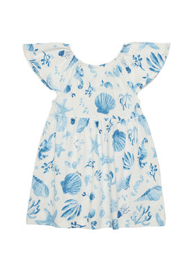 United Colors Of Benetton United Colors Of Benetton Rochie de vară 34VAGV010 Albastru Relaxed Fit
