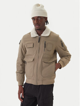 Aeronautica Militare Aeronautica Militare Geacă bomber 252AB3024UCT03151 Kaki Regular Fit