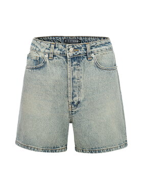 MissDenim MissDenim Džínsové šortky Baseline Midi Shorts Béžová Regular Fit