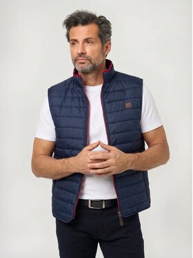 Willsoor Willsoor Kamizelka 11902/2 11907/2 11908/2 11909/2 Granatowy Regular Fit
