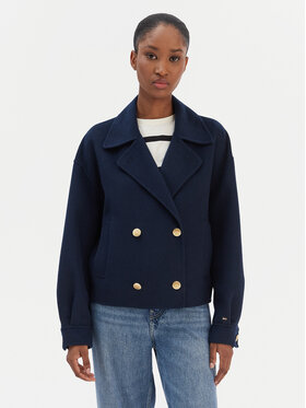 Tommy Hilfiger Tommy Hilfiger Átmeneti kabát WW0WW47759 Sötétkék Relaxed Fit