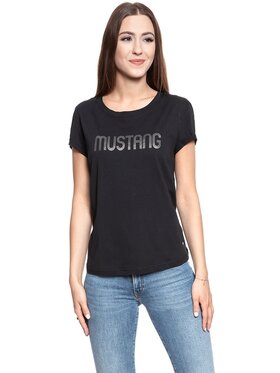 Mustang Mustang T-Shirt ALINA C PRINT Czarny Regular Fit