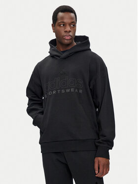 adidas adidas Majica dugih rukava ALL SZN Fleece Graphic IX1266 Crna Loose Fit