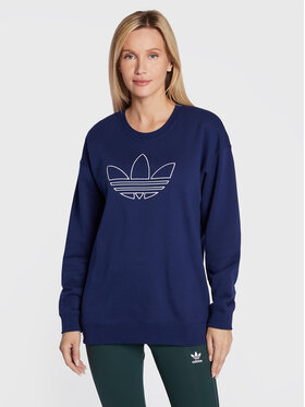 adidas adidas Džemperis Crew HK5177 Tamsiai mėlyna Oversize