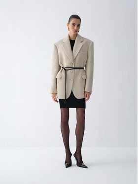 La Mania La Mania Giacca da abito ERTE Beige Basic Fit