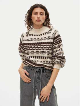 Vero Moda Vero Moda Golf Henya 10315561 Beżowy Regular Fit