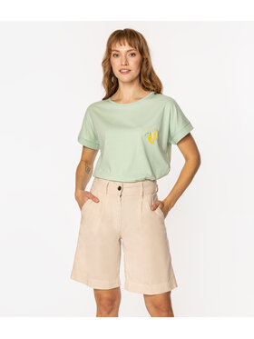 Lee Cooper Lee Cooper Bermudy LINDA 3600 Beżowy Regular Fit