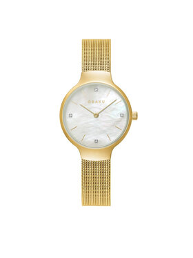 Obaku Obaku Ročna ura V241LXGWMG Zlata