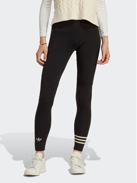 adidas adidas Legginsy Adicolor Neuclassics Full Length Leggings (Plus Size) IB7313 Czarny