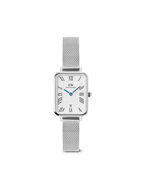 Daniel Wellington Daniel Wellington Zegarek Quadro Sterling Roman Numerals DW00100863 Srebrny