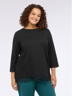 Fiorella Rubino Fiorella Rubino Bluzka G070L008687N033 Czarny Regular Fit