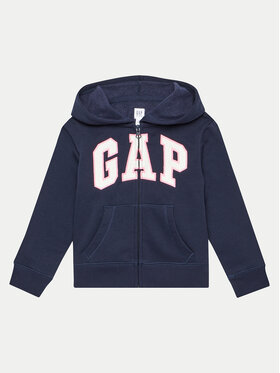 Gap Gap Majica dugih rukava 692277-26 Tamnoplava Regular Fit
