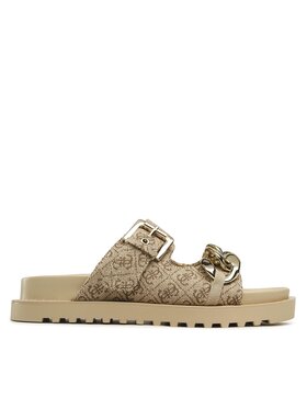 Guess Guess Klapki Fatema2 FL6FT2 FAL03 Brązowy