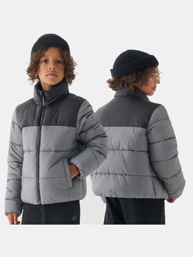 4F 4F Kurtka zimowa 4FJWAW24TDJAM461 Szary Regular Fit