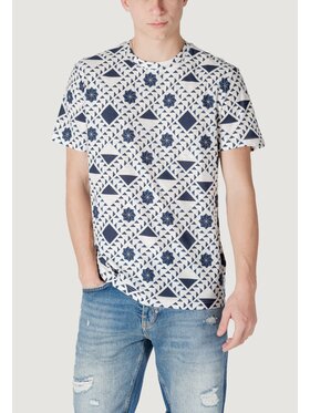 Antony Morato Antony Morato T-Shirt REGULAR FIT WITH LOGOED METAL BADGE Μπλε Regular Fit