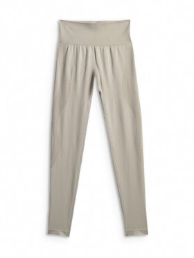 4F 4F Legginsy MULTI ACTIVE Kremowy Slim Fit