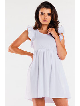 Infinite You Infinite You Sukienka letnia M297 Biały Basic Fit
