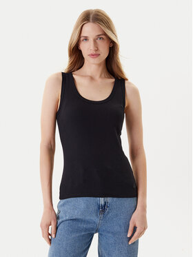 United Colors Of Benetton United Colors Of Benetton Top 3GA2DH010 Schwarz Slim Fit