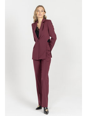 Deni Cler Milano Deni Cler Milano Marynarka W-DC-6065-E5-F7-39-1 Bordowy Regular Fit