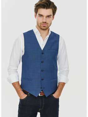 Pako Lorente Pako Lorente Kamizelka P24SP-8X-002 Granatowy Slim Fit