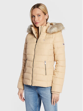 Tommy Jeans Tommy Jeans Pehelykabát Essential DW0DW09062 Bézs Slim Fit