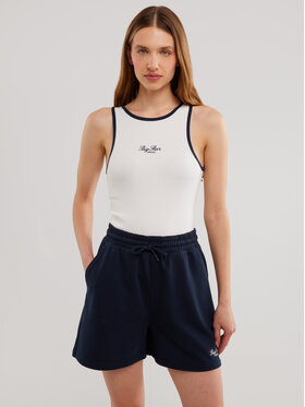BIG STAR BIG STAR Top ARISA Biały Slim Fit