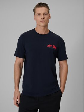 4F 4F T-shirt 4FRSS26TTSHM3992-31S Blu scuro Regular Fit