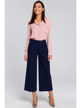 Stylove Stylove Spodnie damskie S139 Granatowy Wide Leg
