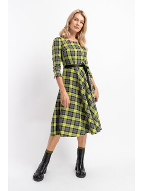 CLICK CLICK Sukienka codzienna 70-840 Zielony Regular Fit