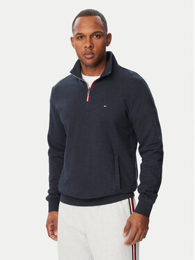 Tommy Hilfiger Tommy Hilfiger Bluza Tipping Terry MW0MW44943 Granatowy Regular Fit