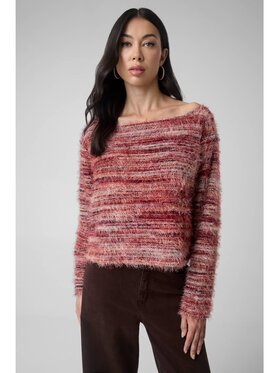 Guess Guess Sweter 184655 Czerwony Classic Fit