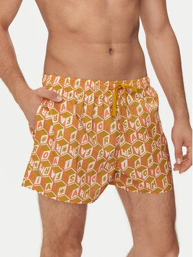adidas adidas Badeshorts FARM Rio 3-Stripes CLX IR6199 Gelb Regular Fit