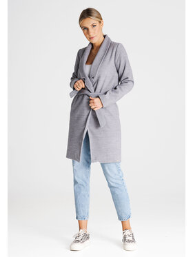 FIGL FIGL Kabát M990 Šedá Regular Fit